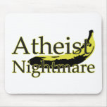 Atheist Nightmare Banana mousepads