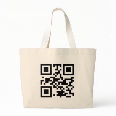 "ATHEIST" QR code Canvas Bags by briman232