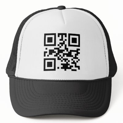 "ATHEIST" QR code Mesh Hats by briman232