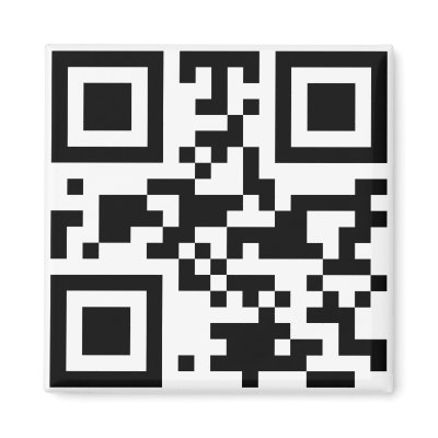 "ATHEIST" QR code Refrigerator Magnet by briman232