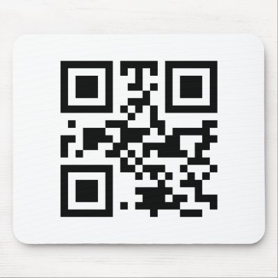 "ATHEIST" QR code Mouse Pad by briman232