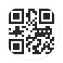 "ATHEIST" QR code Round Sticker