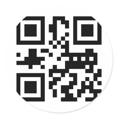"ATHEIST" QR code Round Sticker by briman232