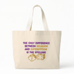 Atheist Quote Tote Bag