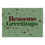 Atheist Reasons Greetings Greeting Card