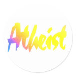 Atheist Round Stickers