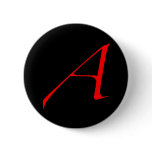 Atheist Scarlet A Button