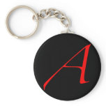 Atheist Scarlet Letter Keychain