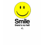 Atheist - Smile there's no hell t-shirts
