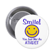 Atheist Smiley Pins