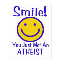 Atheist Smiley Postcard
