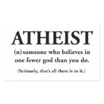 atheist: someone who believes in one fewer god stickers