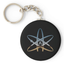 Atheist Symbol Keychain