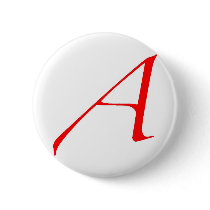 Atheist Symbol (Red A) Pins