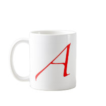 Atheist Symbol (Red A) Mug
