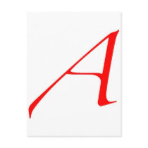 Atheist Symbol (Red A) Postcards