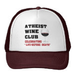 Atheist wine club mesh hats