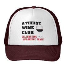 Atheist wine club mesh hats