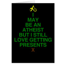 Atheist Xmas Tree Greeting Card