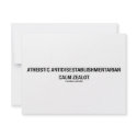 Atheistic Antidisestablishmentarian Calm Zealot invitations