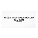 Atheistic Antidisestablishmentarian Calm Zealot photo cards