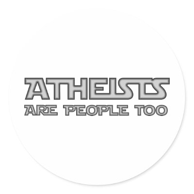 Atheists Are People Too Stickers by GodlessGifts