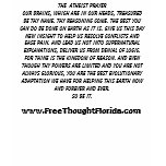 Atheists prayer t-shirts