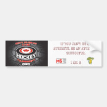 Atheltic Supporter Sticker Bumper Stickers
