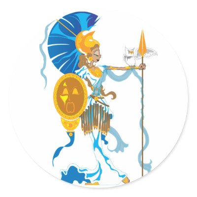 Athena Stickers by Azodnem