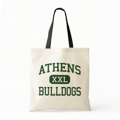 Athens - Bulldogs - High School - The Plains Ohio Canvas Bags by customteamsportswear