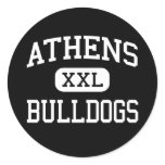 Athens - Bulldogs - High School - The Plains Ohio Round Sticker