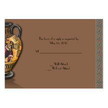 Athens design in Slate Blue and Chocolate Brown Business Card Template