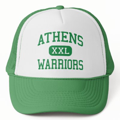 Athens - Warriors - High School - Athens Illinois Trucker Hats by customteamsportswear