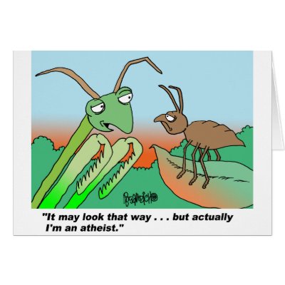 Athiest praying mantis by rosandich_gifts