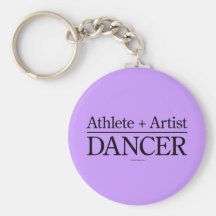 Athlete + Artist = Dancer Keychain