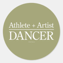Athlete + Artist = Dancer Stickers