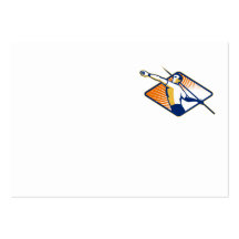 Athlete with Javelin Throwing Business Cards