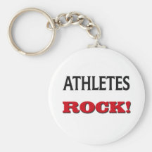 Athletes Rock Keychain