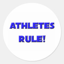 Athletes Rule! Sticker