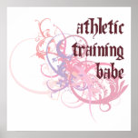 Athletic Training Babe Posters