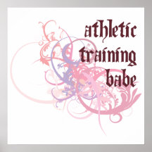 Athletic Training Babe Posters