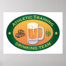 Athletic Training Drinking Team Print