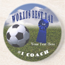 Athletic - Worlds Best Dad & #1 Coach Coaster