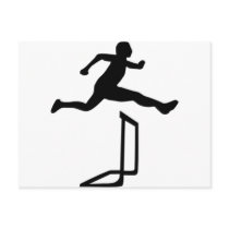 Athletics - Hurdles Post Card