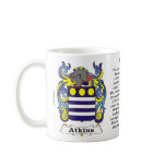 Atkins Family Coat of Arms mug