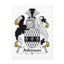 Atkinson Family Crest Postcards