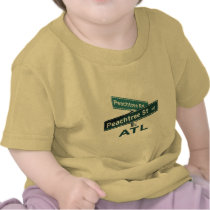 ATL Peachtree Signs T-shirts