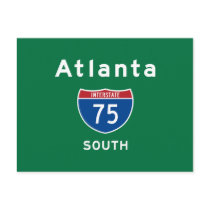 Atlanta 75 postcard