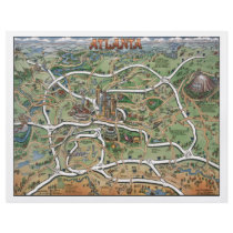 Atlanta Cartoon Map Flyer