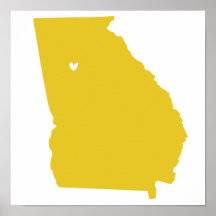 Atlanta, Georgia Love Poster